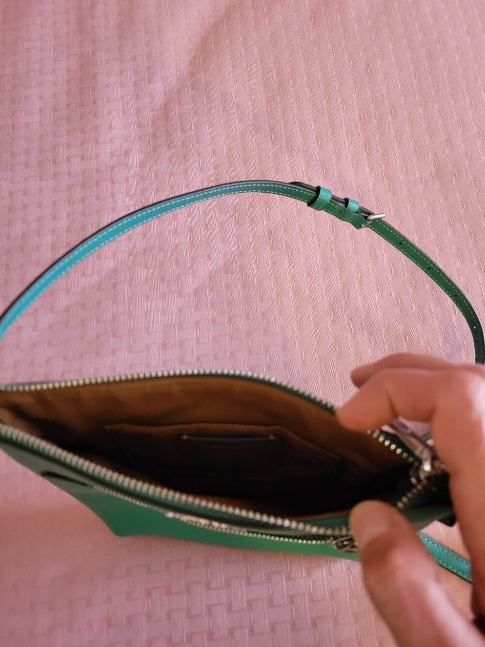 Coach Turquoise Shoulder Bag - Picture 6 of 9